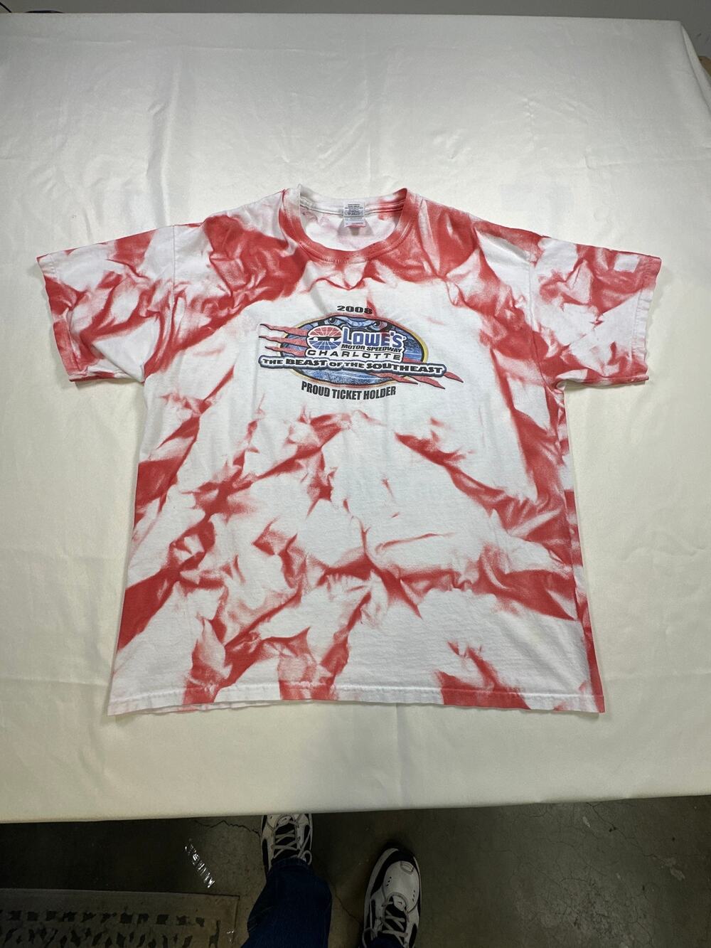 Lowe’s Motor Speedway Charolete One Of A Kind Custom Racing T Shirt. NASCAR